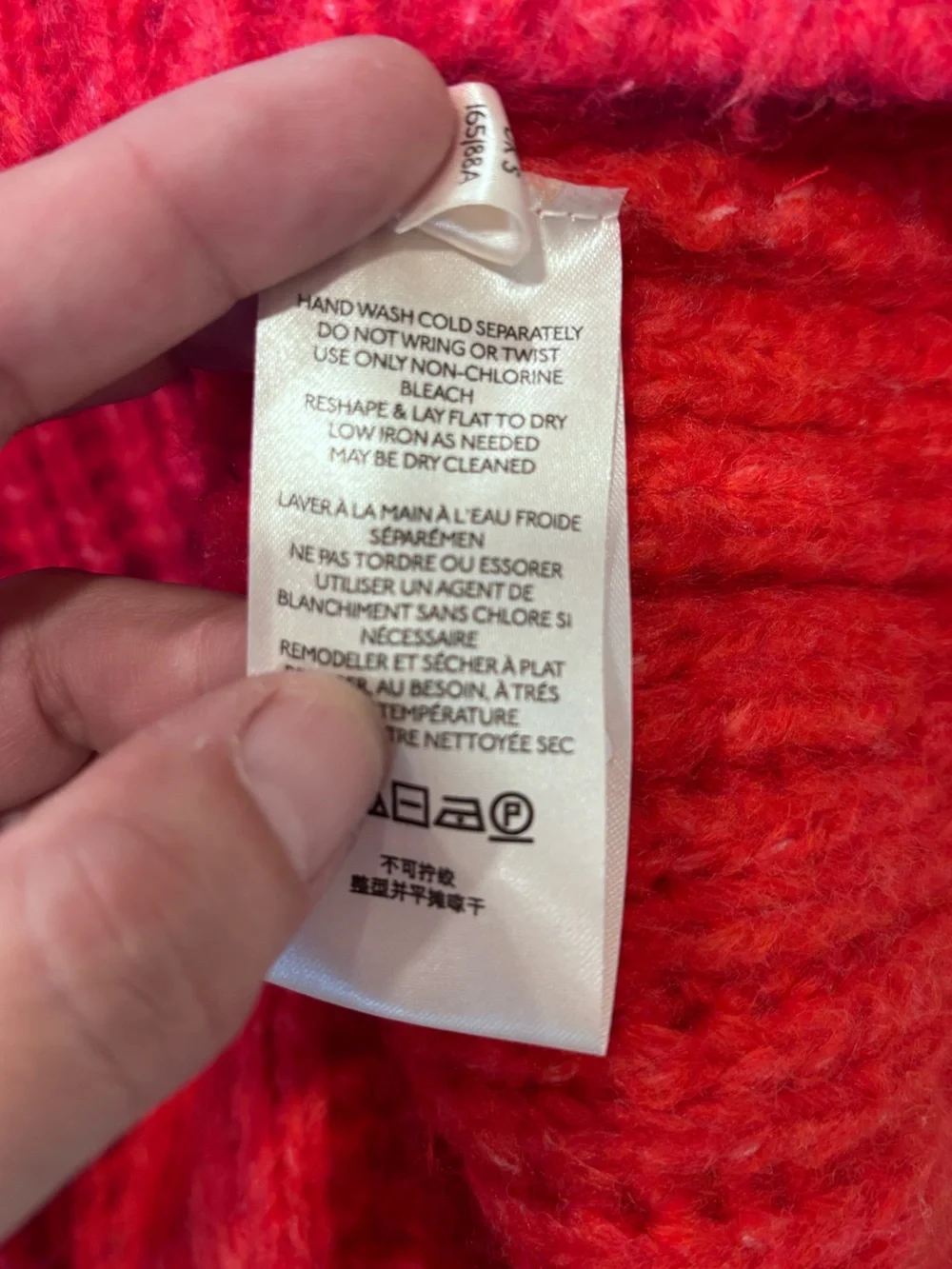 FREE PEOPLE Carter Pullover Sweater In Red Hot size small